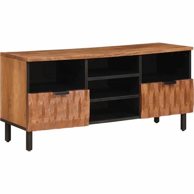 vidaXL TV-kast met lade Acacia Bruine Afwerking 100 x 33 x 46 cm