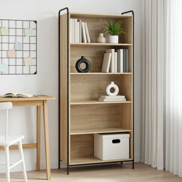 vidaXL Boekenkast 55,5 x 33 x 174 cm Bewerkt hout Sonoma Eiken, foto 2