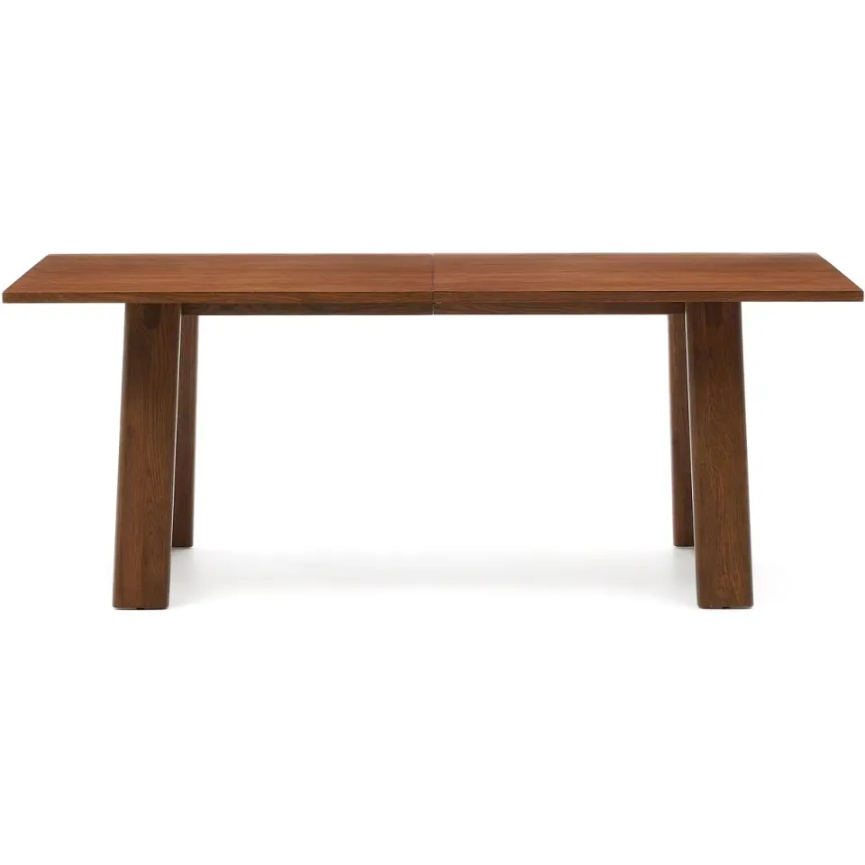 Kave Home Arlen uitschuifbare eettafel walnoot