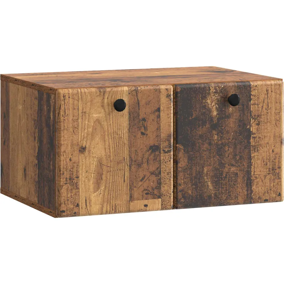 vidaXL Wandbeugel TV-kast 59,5 x 41 x 30 cm Oud hout Bewerkt hout bruin, foto 3