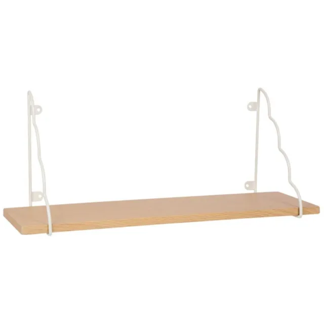OSTARIA Wandplank Jade - hout - bruin/wit - 50 cm - boekenplank - hangplank