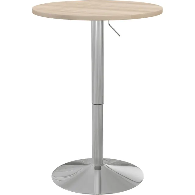 Homcom Bartafel-MDF-60x60x91cm-Natuurlijk hout