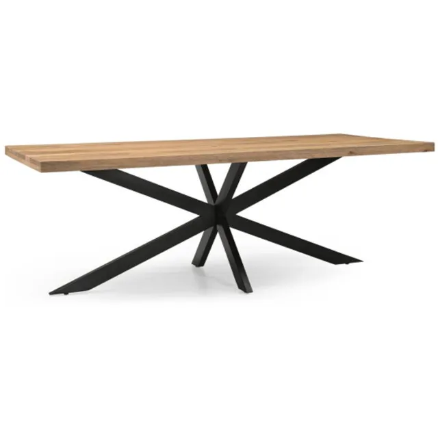 Meubelplaats Eettafel Colin Mangohout Rechthoek 5 cm Dik – 200x100x75 cm Naturel