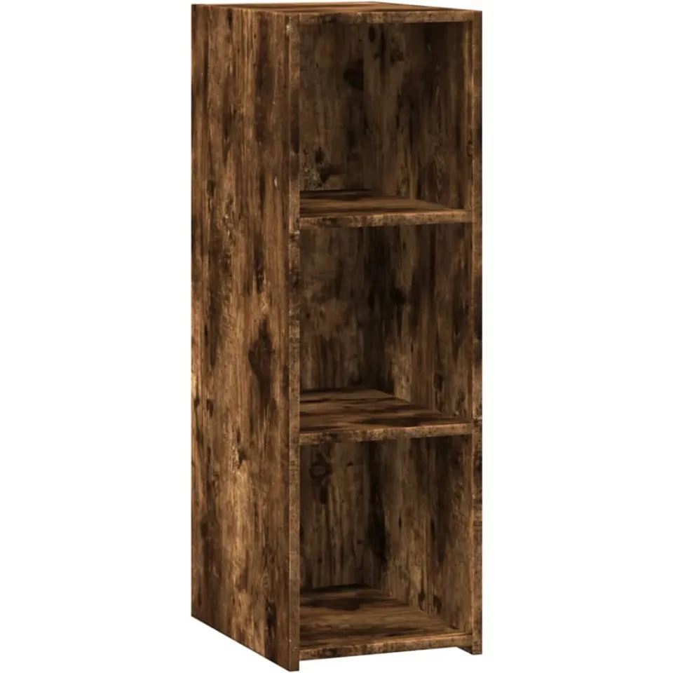 vidaXL Dressoir 30x41x93 cm bewerkt hout gerookt eikenkleurig, foto 3