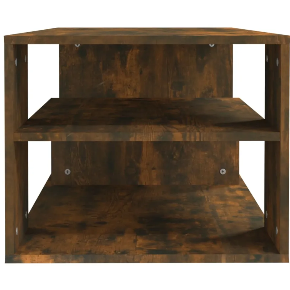 vidaXL Salontafel 100x50x40 cm bewerkt hout gerookt eikenkleurig, foto 4