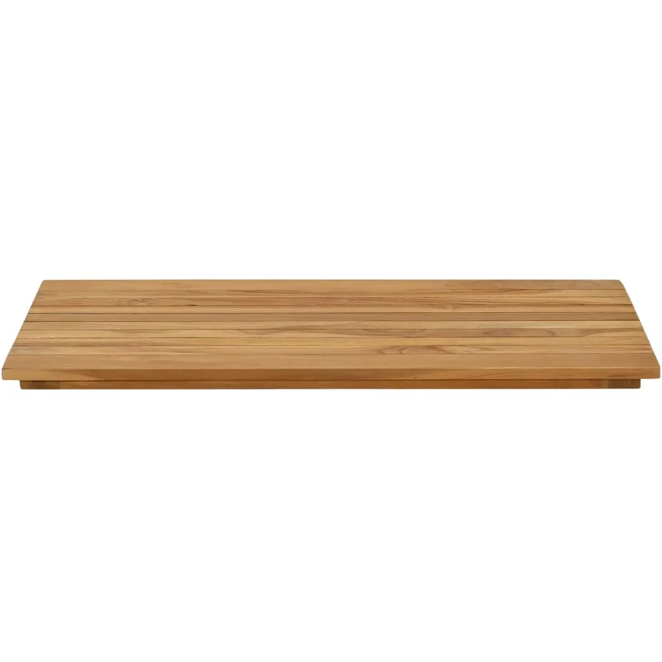 vidaXL Tafelblad 80 x 40 x 3,5 cm Rechthoekig Massief Teakhout Naturel Bruin