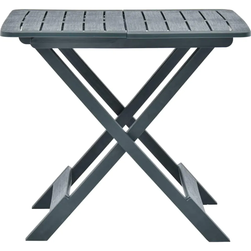 vidaXL Tuintafel inklapbaar 79x72x70 cm kunststof groen, foto 2
