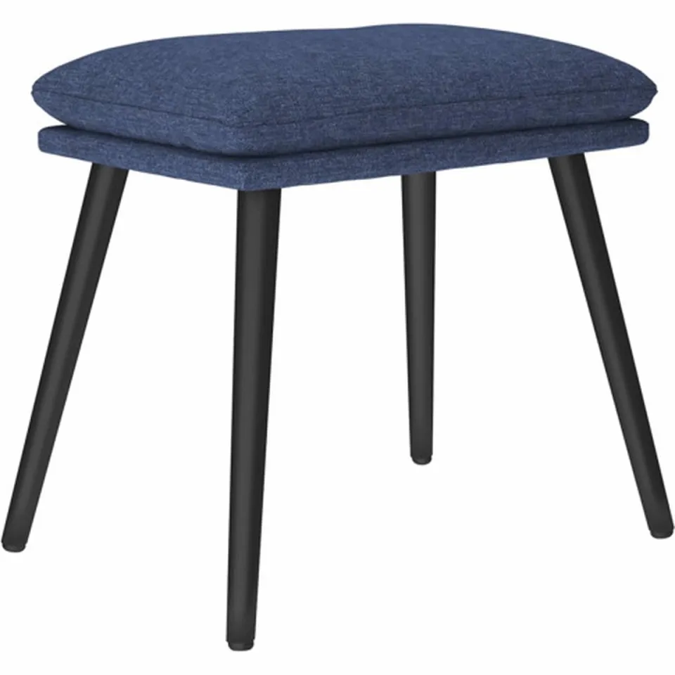 vidaXL Voetenbank 45x29,5x35 cm stof blauw, foto 2