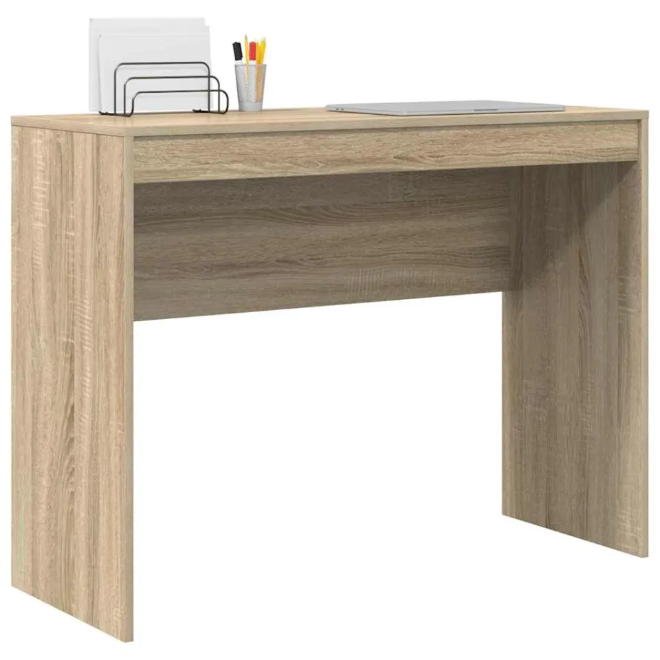 vidaXL Bureau Sonoma Eiken 100 x 40 x 76 cm Bruin