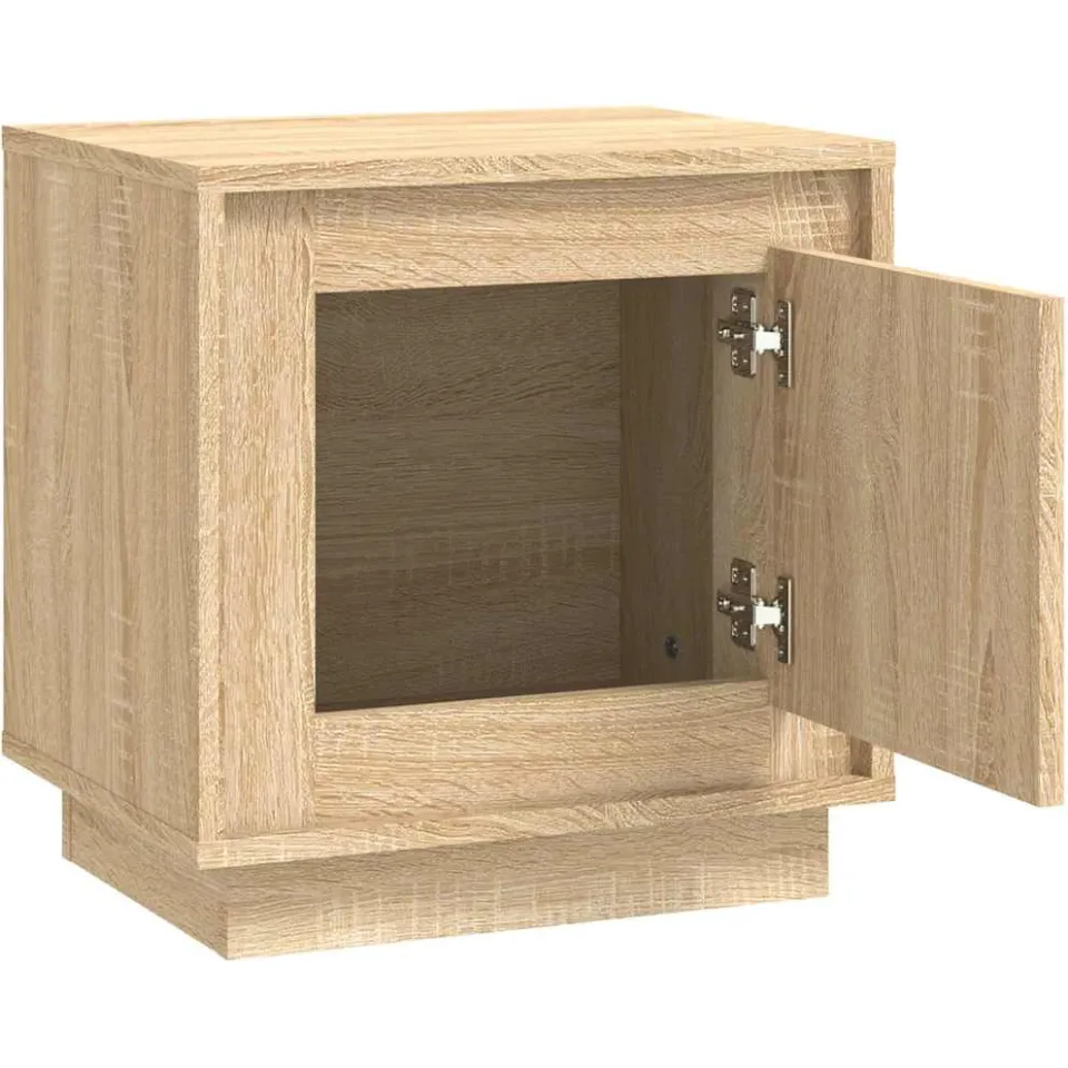 vidaXL Nachtkastjes 2 st 44x35x45 cm bewerkt hout sonoma eikenkleurig, foto 4