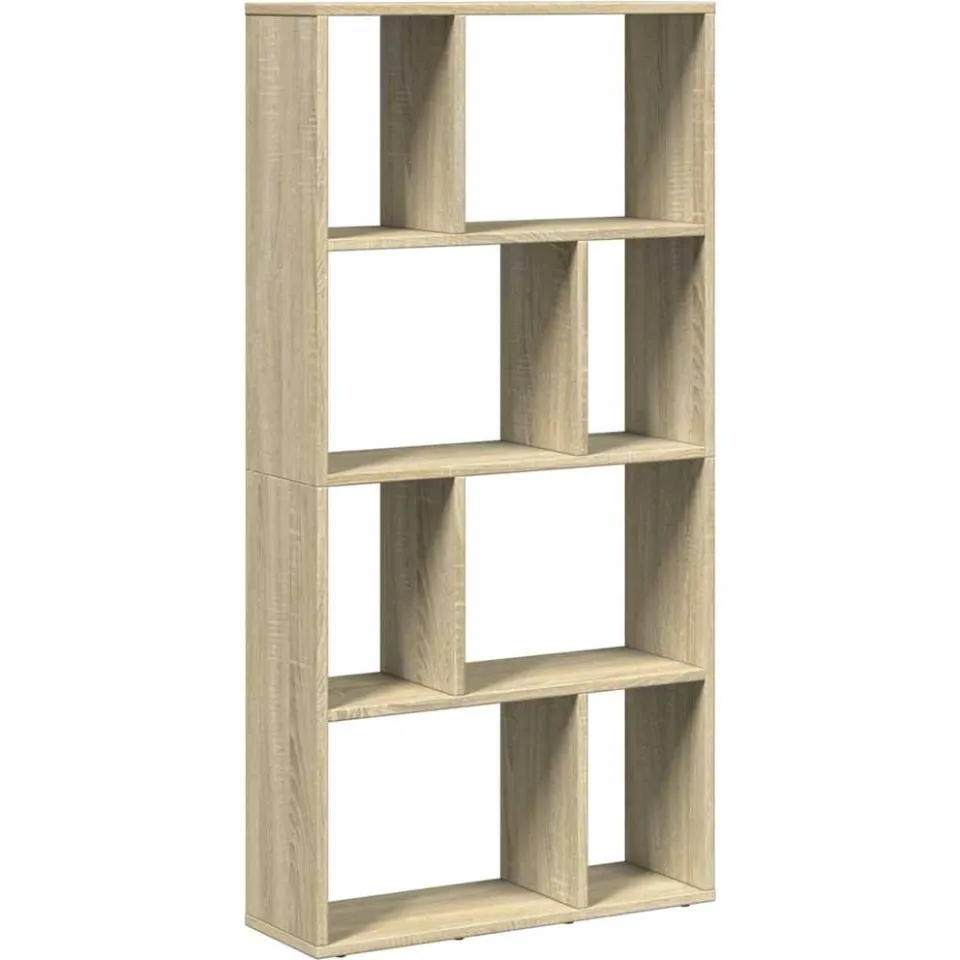 vidaXL Boekenkast 60x20x120,5 cm bewerkt hout sonoma eikenkleurig, foto 3