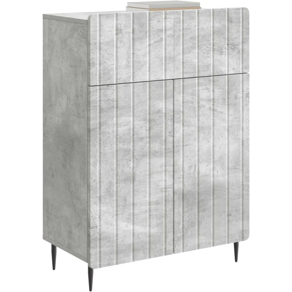 vidaXL Dressoir Betongrijs 66 x 34,5 x 92 cm Bewerkt hout