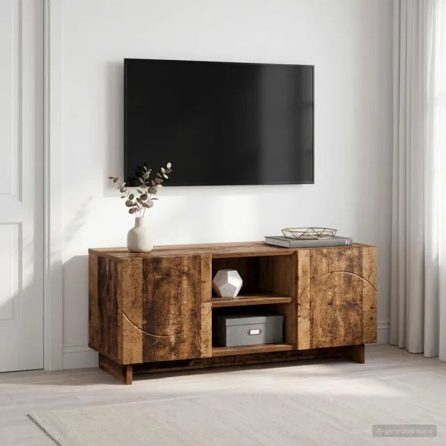 vidaXL TV-standaard 90 x 34,5 x 40 cm Oud hout Bewerkt hout Bruin