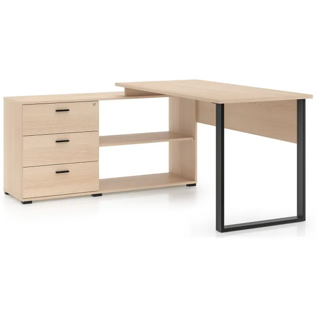 Selsey Odelis – Hoekbureau, eiken, 167 cm Eikenlook