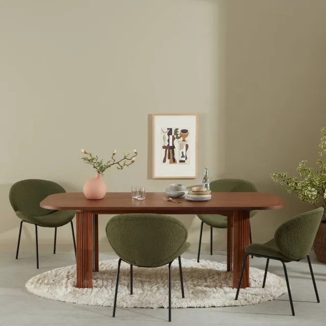 NOUS Living eetkamertafel Capana Walnoot