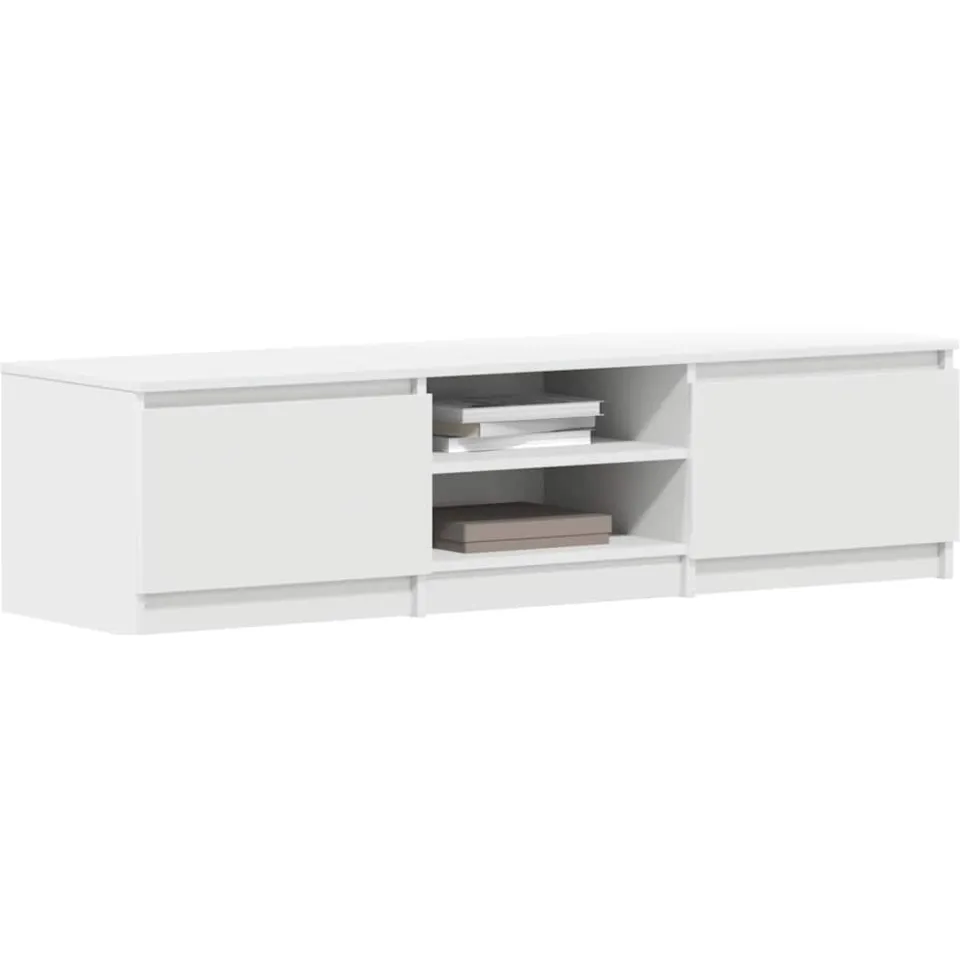 vidaXL Tv-meubel 140x40x35,5 cm bewerkt hout wit