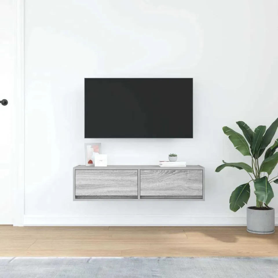 vidaXL TV-kast 100 x 31 x 25,5 cm Grijs sonoma Bewerkt hout, foto 4