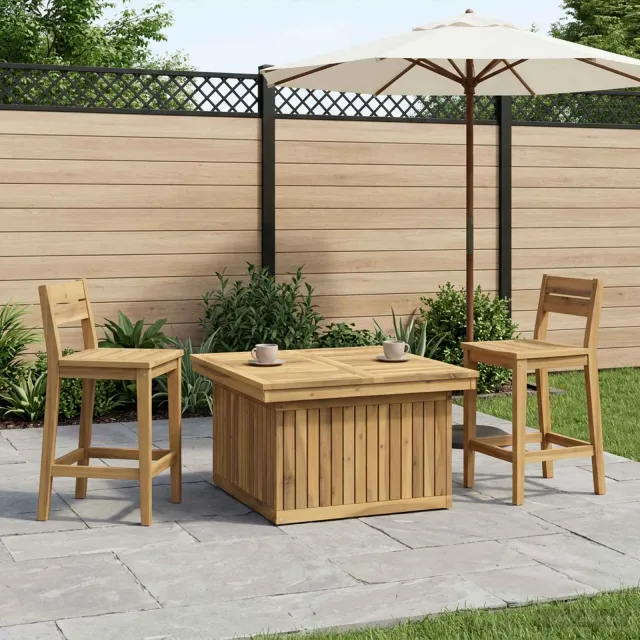 vidaXL Tuinfoto Tafel Massief Acaciahout Hoogte Verstelbaar LAREN bruin, foto 2
