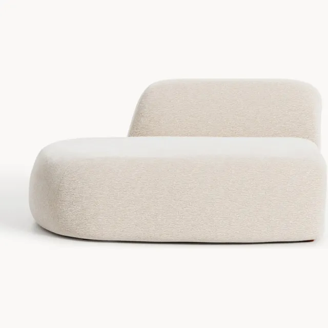 Westwing Collection Module chaise longue Wolke beige
