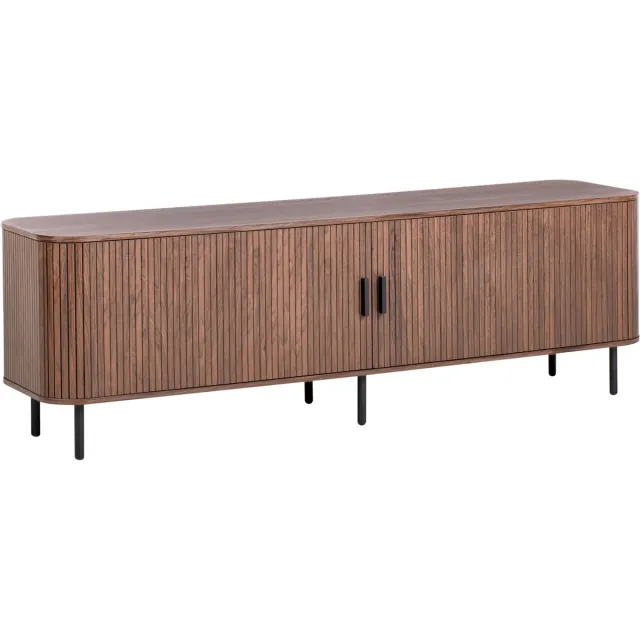 Beliani BRADLEY - TV-meubel - Donkerbruin - MDF