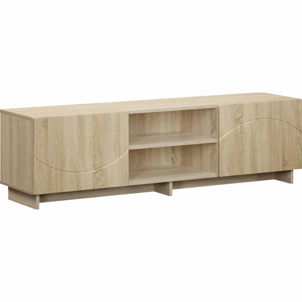 vidaXL TV-standaard 140 x 34,5 x 40 cm Sonoma Eiken Bewerkt hout, foto 3