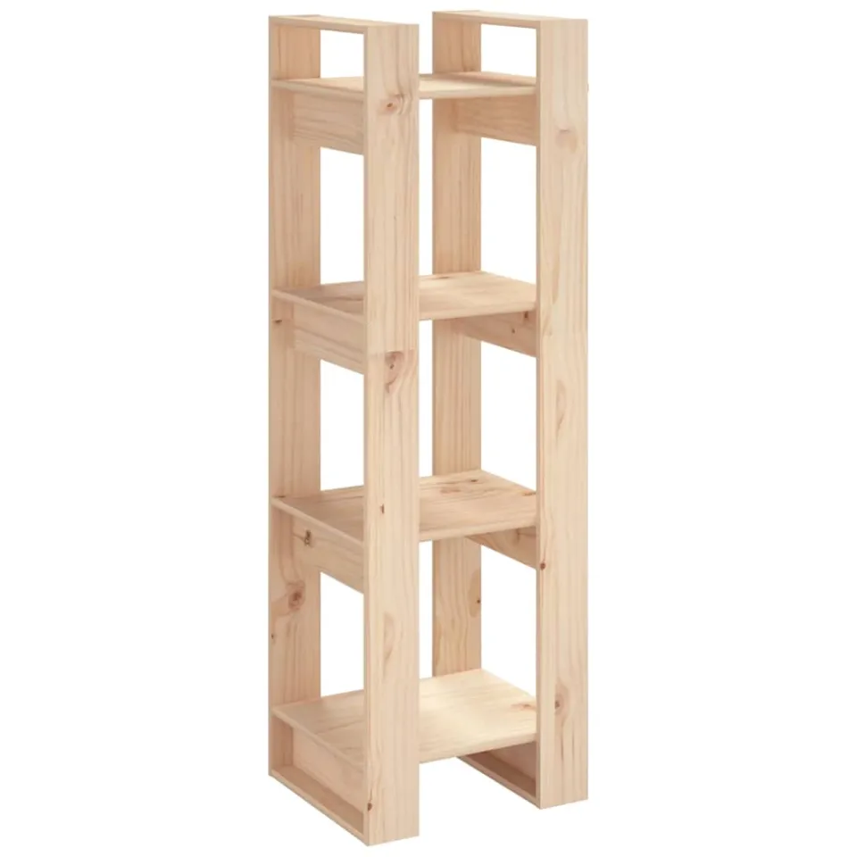 vidaXL Boekenkast / kamerscherm 41x35x125 cm massief grenenhout Bruin