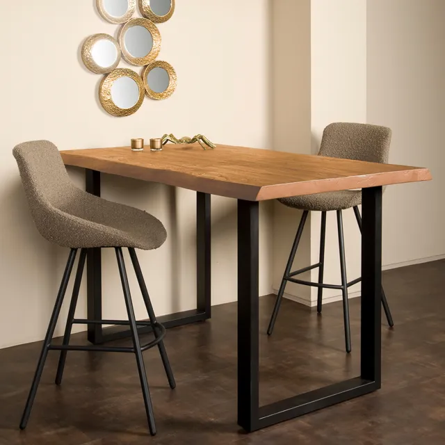 Tower Living Boomstam Bartafel 'Ultimo' Acaciahout, 160 x 90cm, kleur Naturel, foto 2