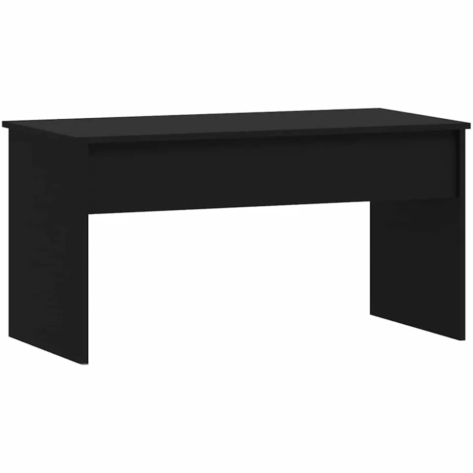 vidaXL Salontafel 102x50,5x52,5 cm bewerkt hout zwart, foto 3