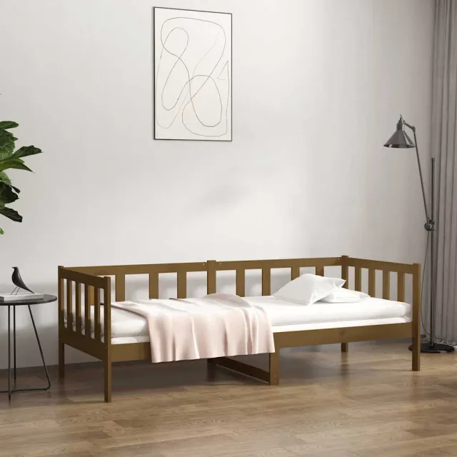 vidaXL Slaapbank 80x200 cm massief grenenhout honingbruin bruin