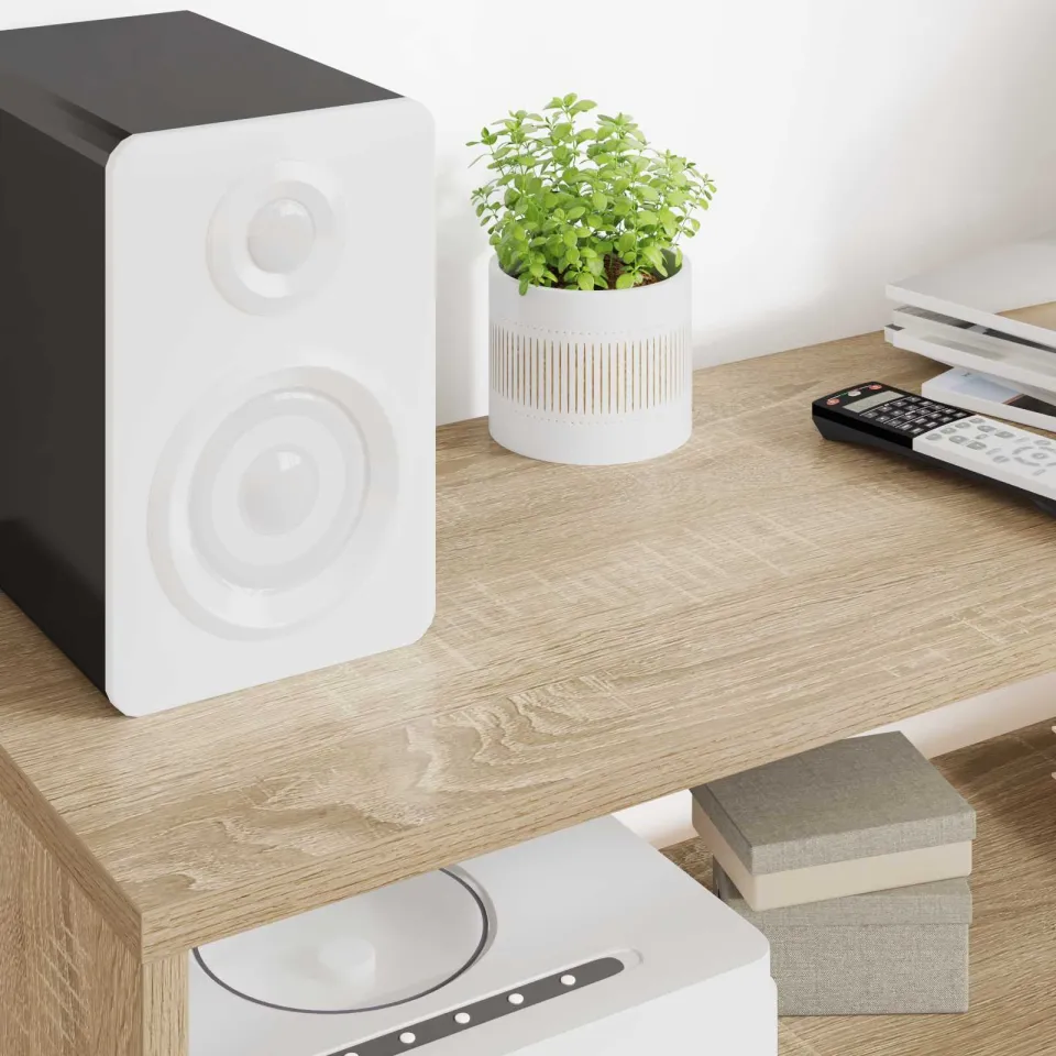 vidaXL TV-kast 100 x 30 x 40 cm Sonoma Eiken Bewerkt hout, foto 4