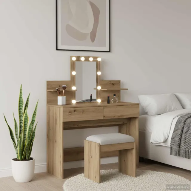 vidaXL Plafondtafel Artisan Eiken 100 x 40 x 130 cm Bewerkt hout, foto 2