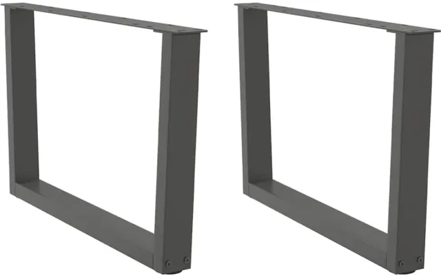 vidaXL Salontafelpoten - 2 - st - V-vormig - 70x(42-43,3) - cm - staal - antraciet