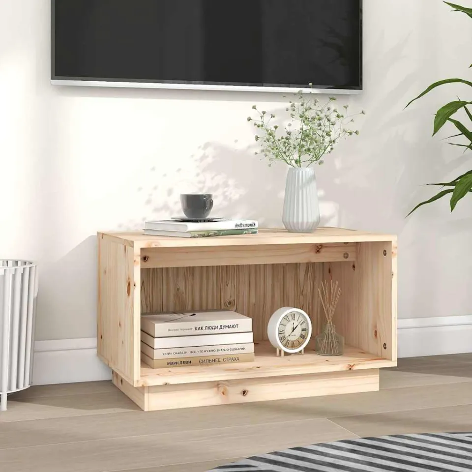 vidaXL Tv-meubel 60x35x35 cm massief grenenhout bruin, foto 3