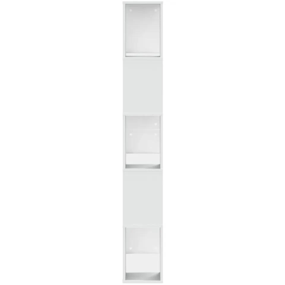 vidaXL Boekenkast 5-laags 80,5x23,5x162,5 cm bewerkt hout wit, foto 4