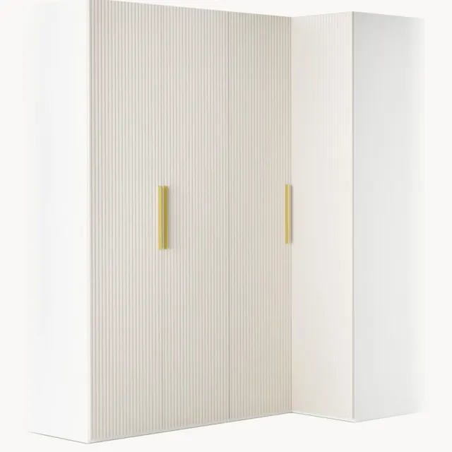Westwing Collection Modulaire hoekkast Simone, 215 cm breed, diverse varianten Beige