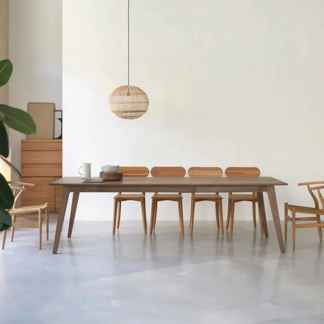 Tikamoon Esmée uitschuifbare eettafel bruin