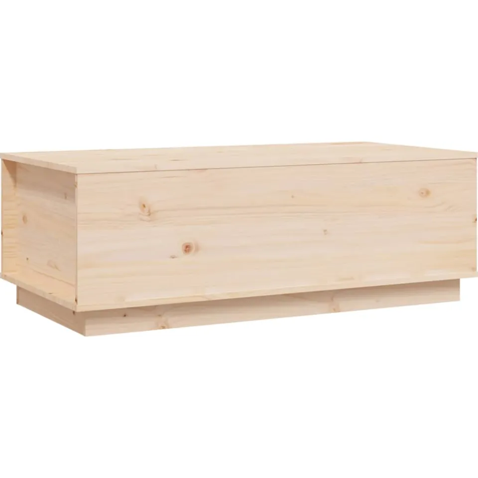 vidaXL Salontafel 100x50x35 cm massief grenenhout Bruin