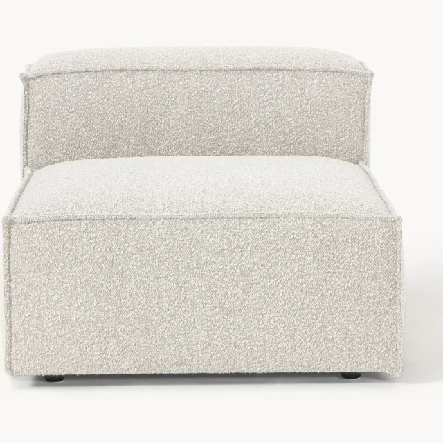 Westwing Collection Bouclé middenmodule Lennon Wit