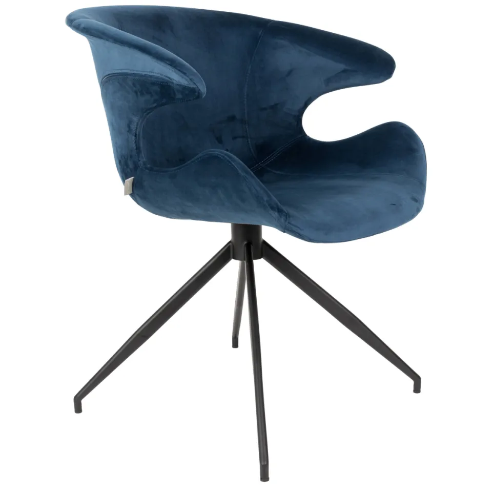 Zuiver Mia eetkamerstoel donkerblauw