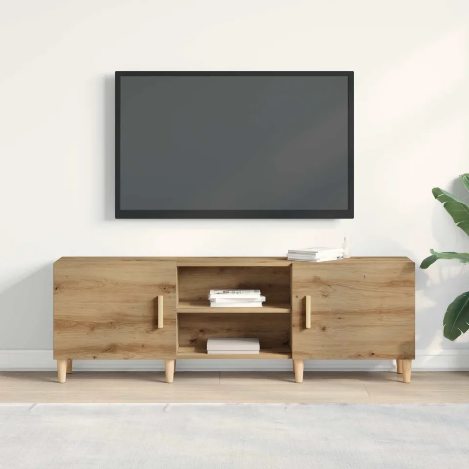 vidaXL TV-kast 150 x 30 x 50 cm artisanaal eikenkleurig Bewerkt hout, foto 4