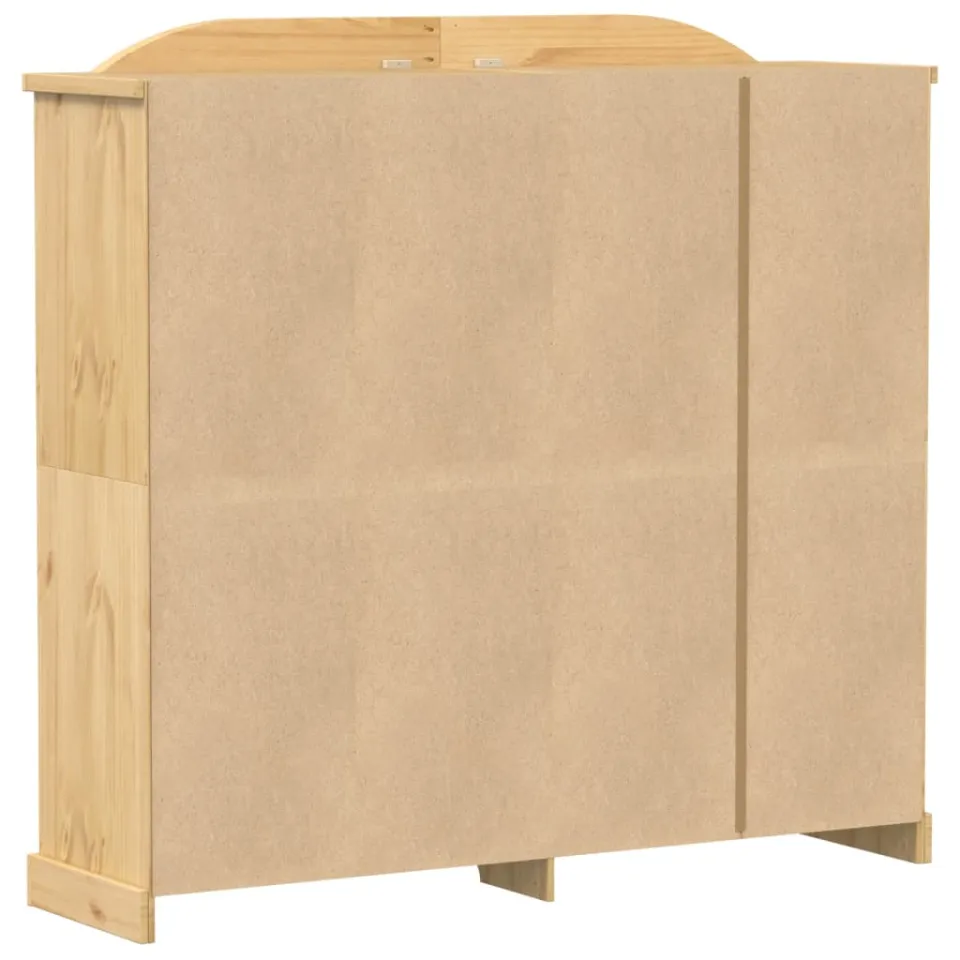 vidaXL Kledingkast Corona 194x52x186 cm massief grenenhout bruin, foto 4
