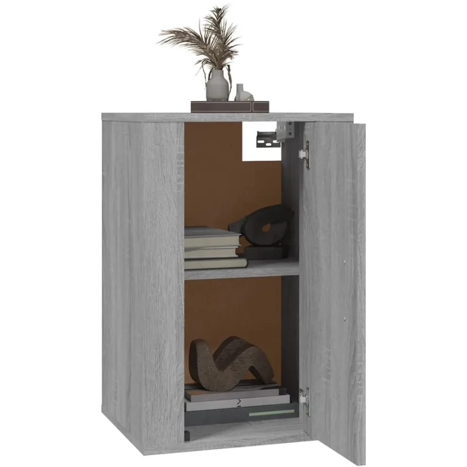 vidaXL Tv-wandmeubels 2 st 40x34,5x60 cm grijs sonoma eikenkleurig, foto 3