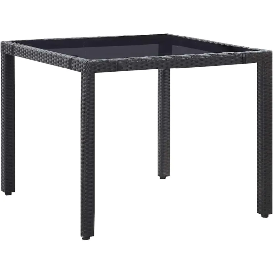 vidaXL 5-delige Tuinset poly rattan zwart, foto 4