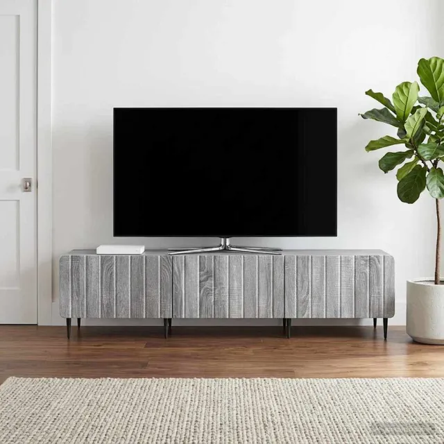 vidaXL TV-kast met lade Grijs sonoma 147 x 34,5 x 32 cm Bewerkt hout, foto 2