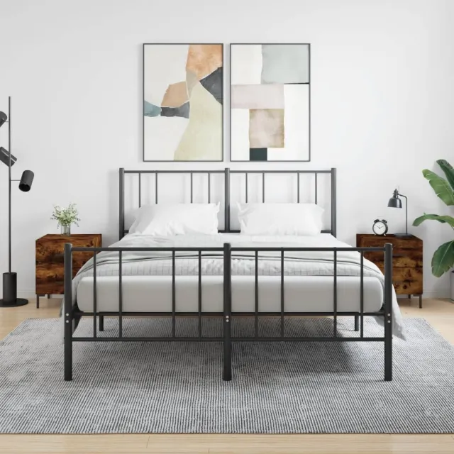 vidaXL Nachtkastjes 2 st 40x35x47,5 cm bewerkt hout gerookt eikenkleur, foto 2