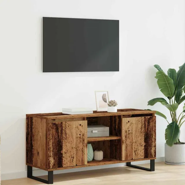 vidaXL TV-kast 104 x 35 x 50 cm Oud Hout Bewerkt hout bruin, foto 2