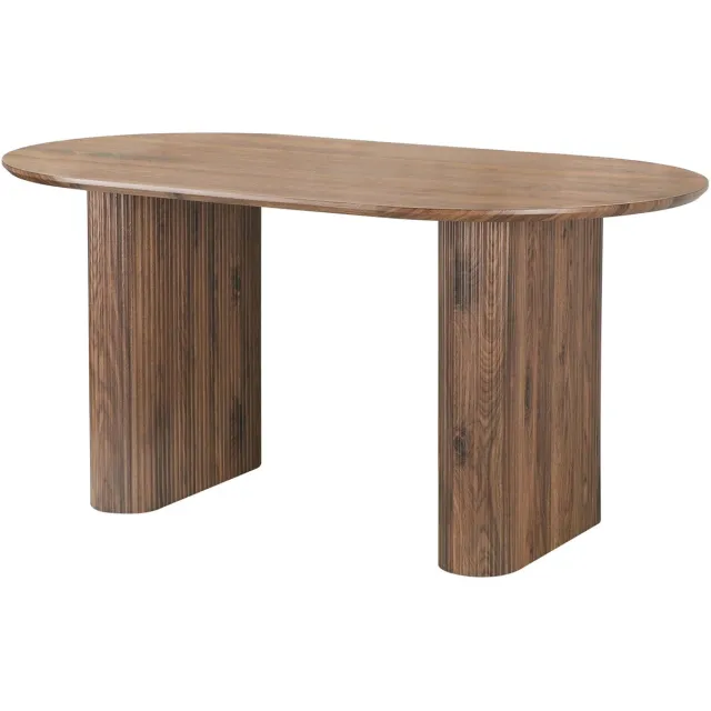 Notio Living Eettafel 160x90 cm 6 plaatsen in walnootlook Bruin