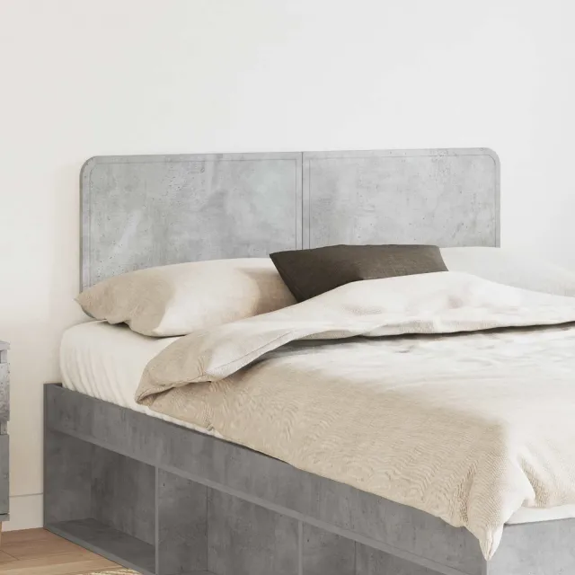 vidaXL Hoofdbord Beton Grijs Bewerkt hout