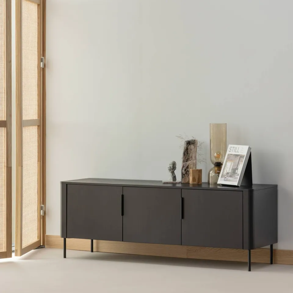 WOOOD Gunnar tv-meubel matzwart matt black, foto 2