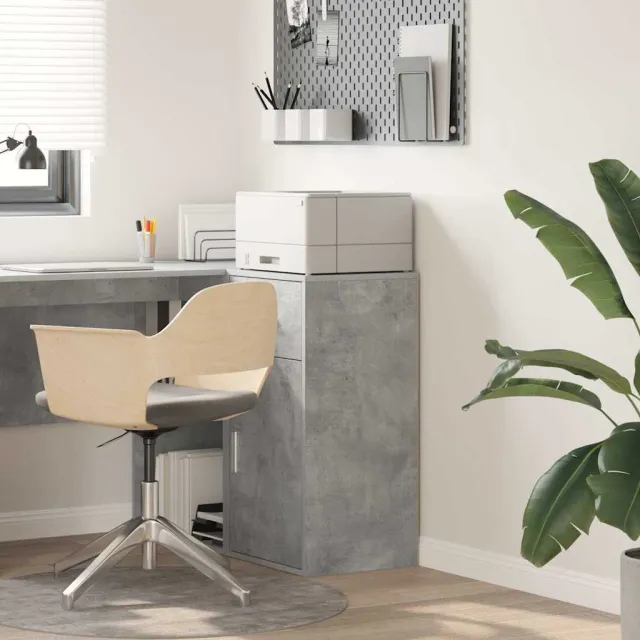 vidaXL Dressoir met lade Beton Grijs 38 x 34 x 75 cm, foto 2